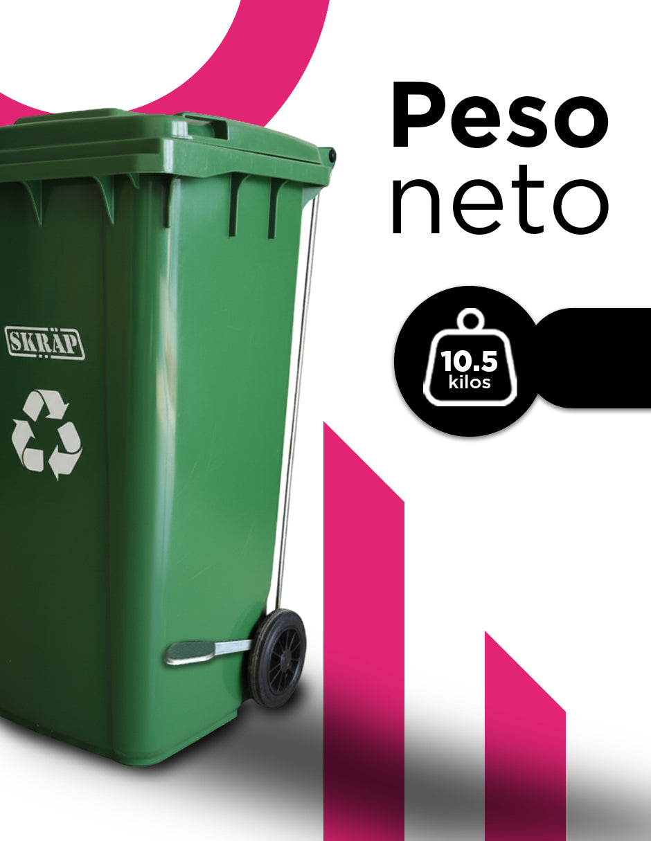Contenedor De Basura  240L Verde