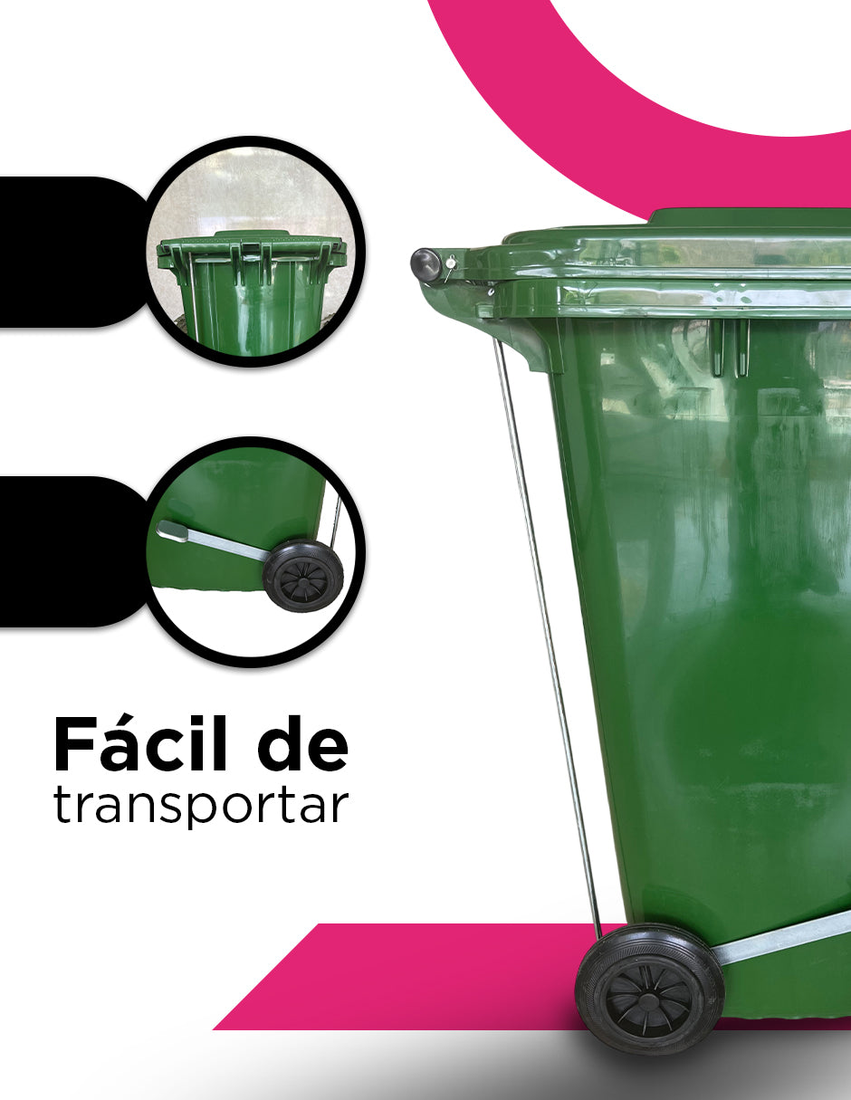 Contenedor De Basura  240L Verde