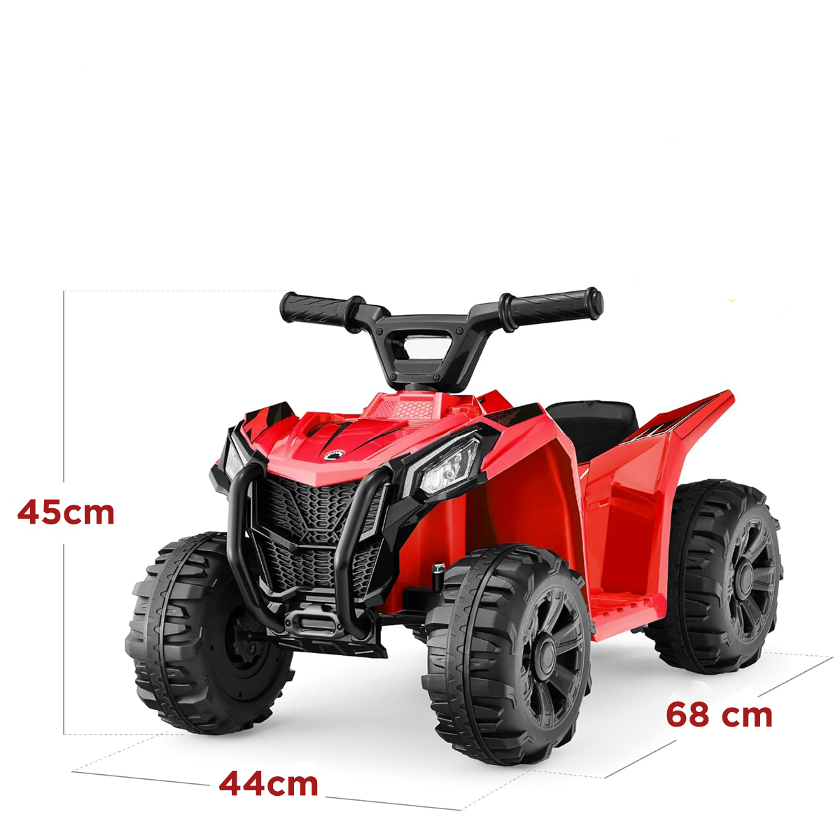 Cuatrimoto Montable Eléctrico Hunter Roja