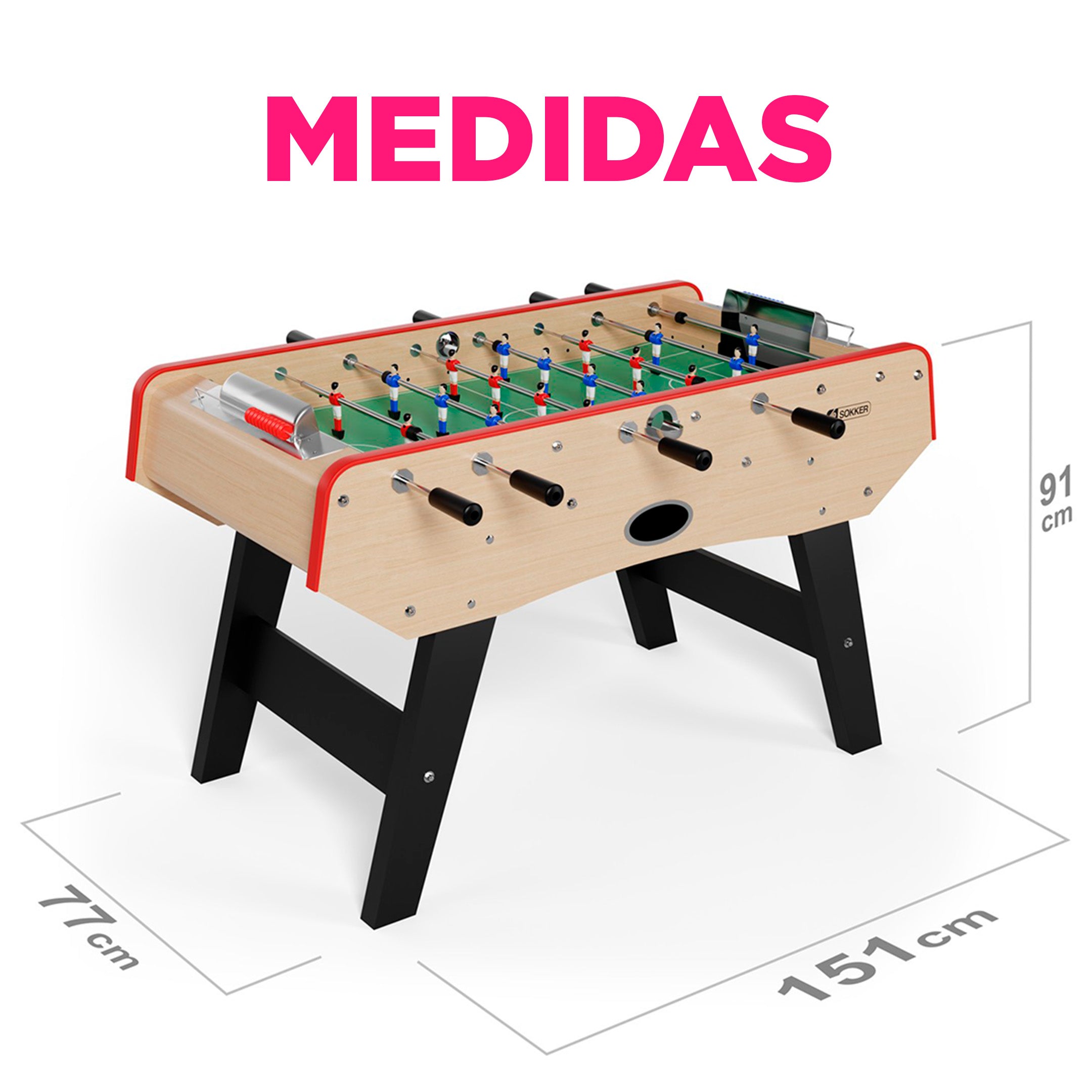 Futbolito Clásico Estilo Bistró