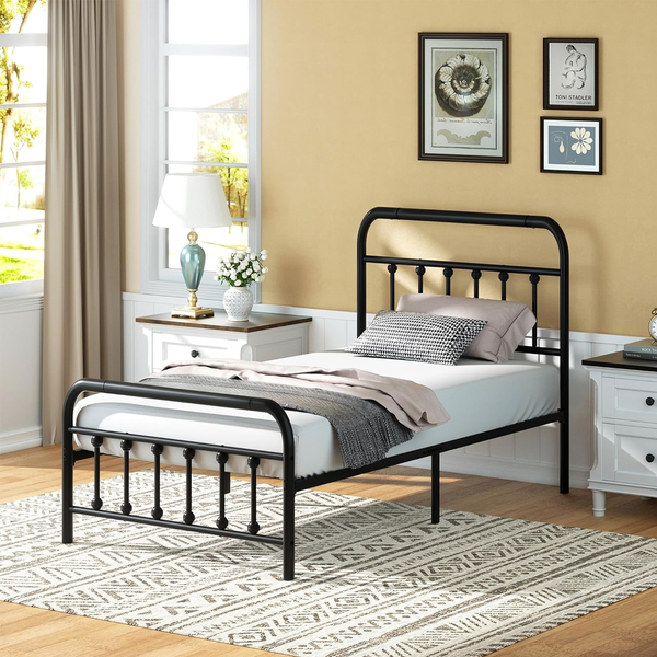 Base De Cama Acero Reforzada Individual Diseño Elegante