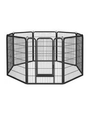 Corral Jaula Modular para Mascotas de Metal Resistente con Revestimiento Anticorrosión, Puerta de Acceso con Seguro de Calidad