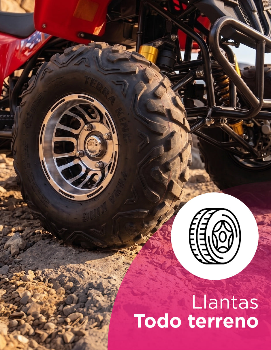 Cuatrimoto ATV Juvenil Kyoto 105kg – Vehículo Todo Terreno Recreativo Color Rojo