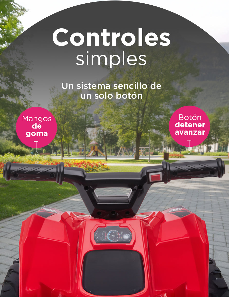 Cuatrimoto Montable Eléctrica Hunter 6V: La Primera Aventura Todoterreno