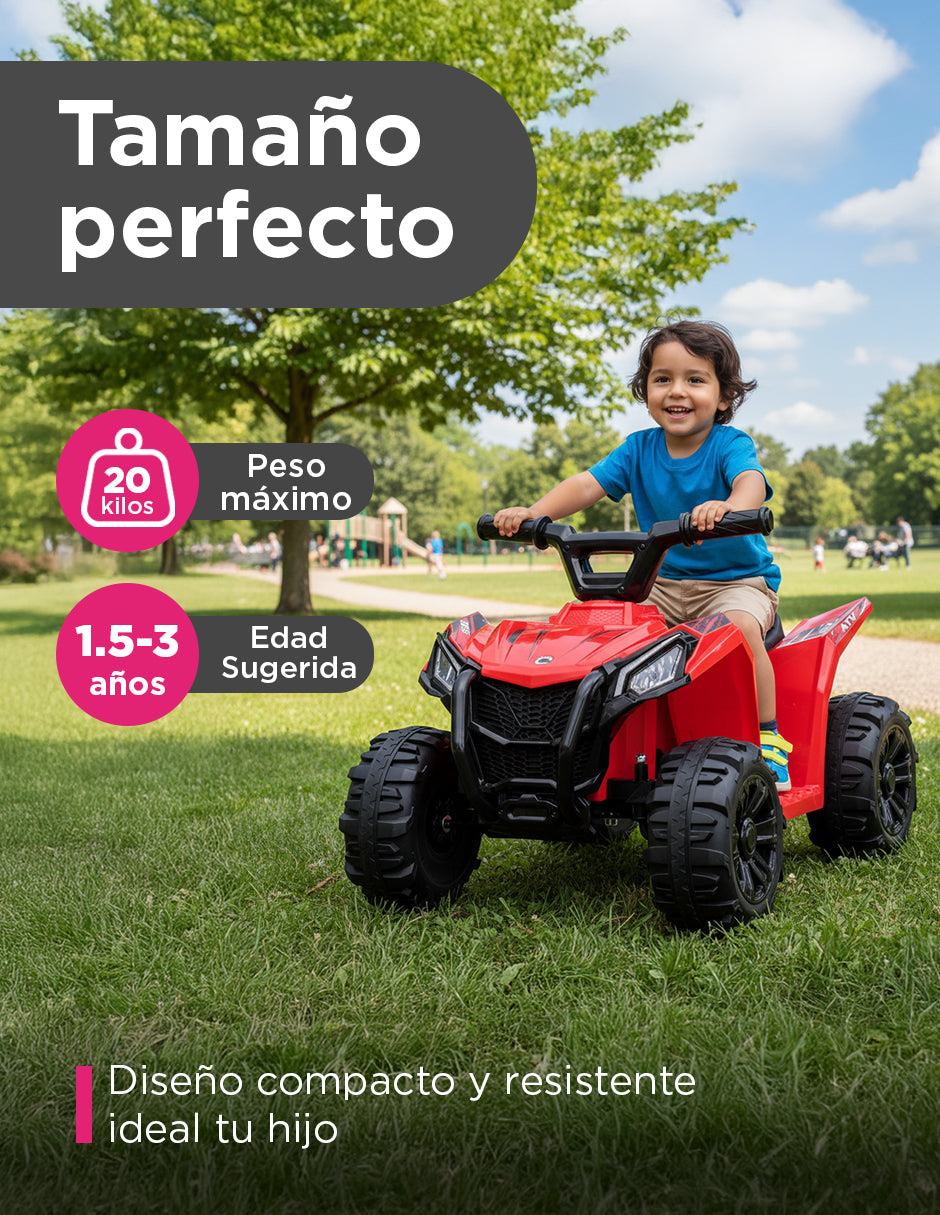 Cuatrimoto Montable Eléctrica Hunter 6V: La Primera Aventura Todoterreno