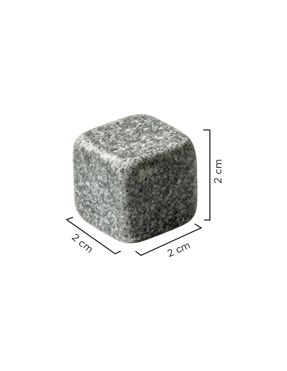 Decantador Durham de Vidrio - Kit de Lujo con Piedras Enfriadoras de Piedra Natural