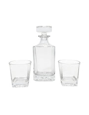 Decantador York de Vidrio con Tapón Hermético y Set de Vasos de Lujo