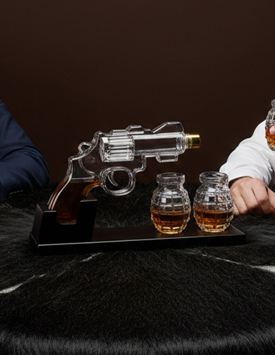 Decantador Signature Edition: Ripon Revolver & Grenade Glasses
