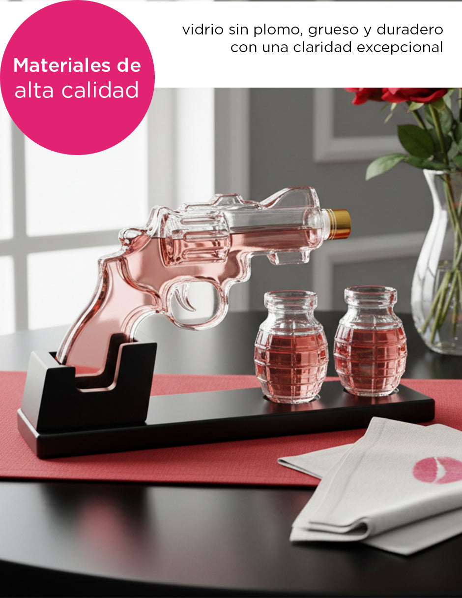 Decantador Signature Edition: Ripon Revolver & Grenade Glasses