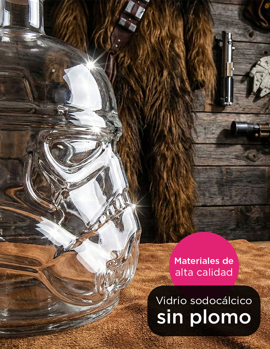 Decantador Vanlig de Star Wars Stormtrooper de Vidrio - Licorera de Colección con Tapón Hermético