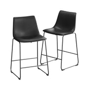 Set de Sillas de Barra Fijas Tamira Negro (Par)