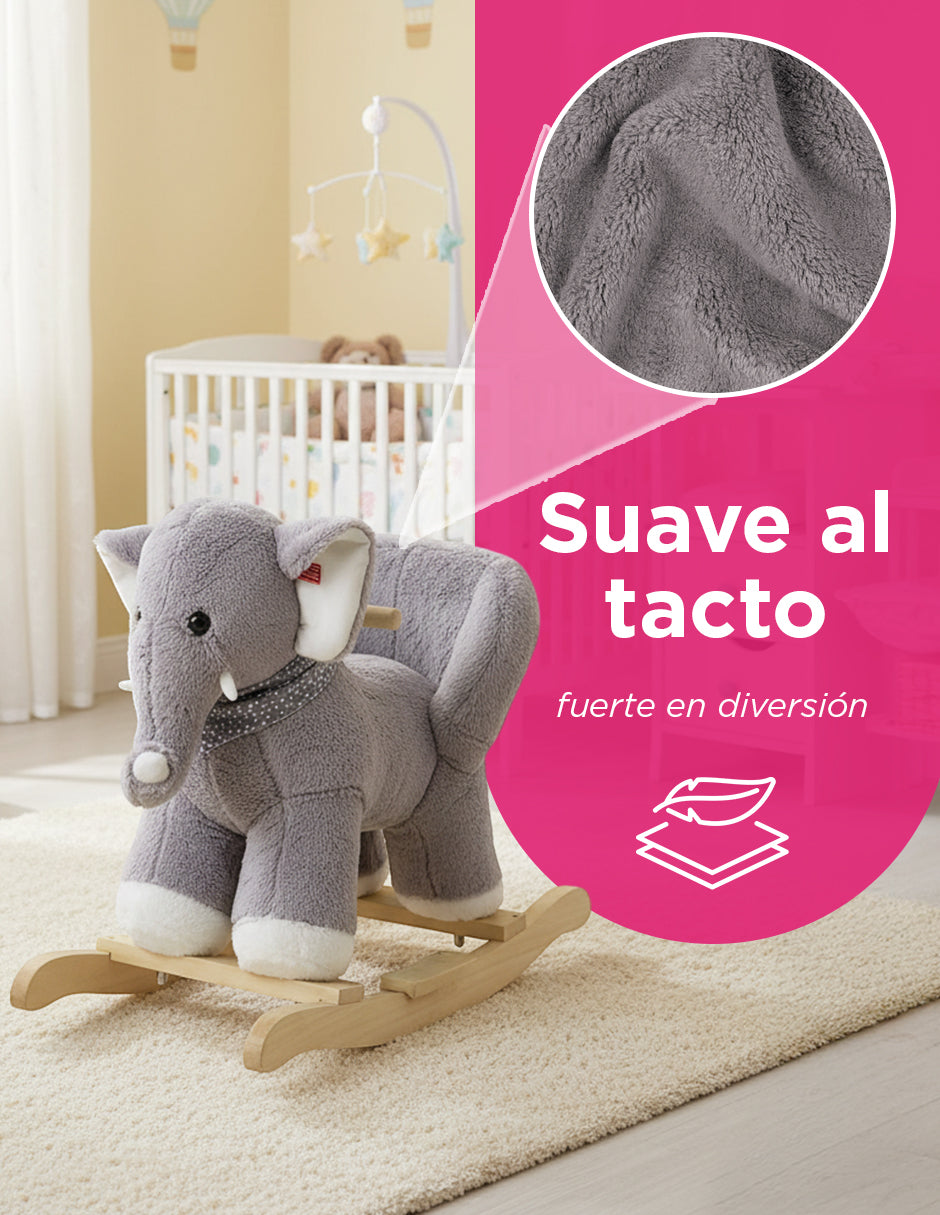 Elefante Balancín Trompy Gris
