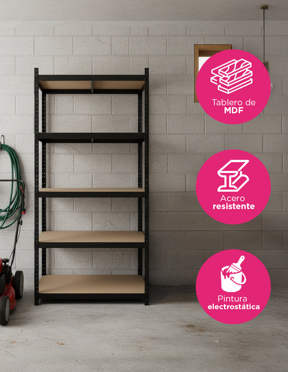 Estantería De Almacenamiento Negro