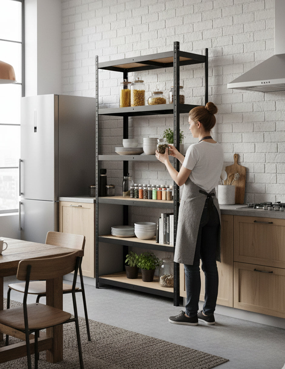 Estantería De Almacenamiento Negro