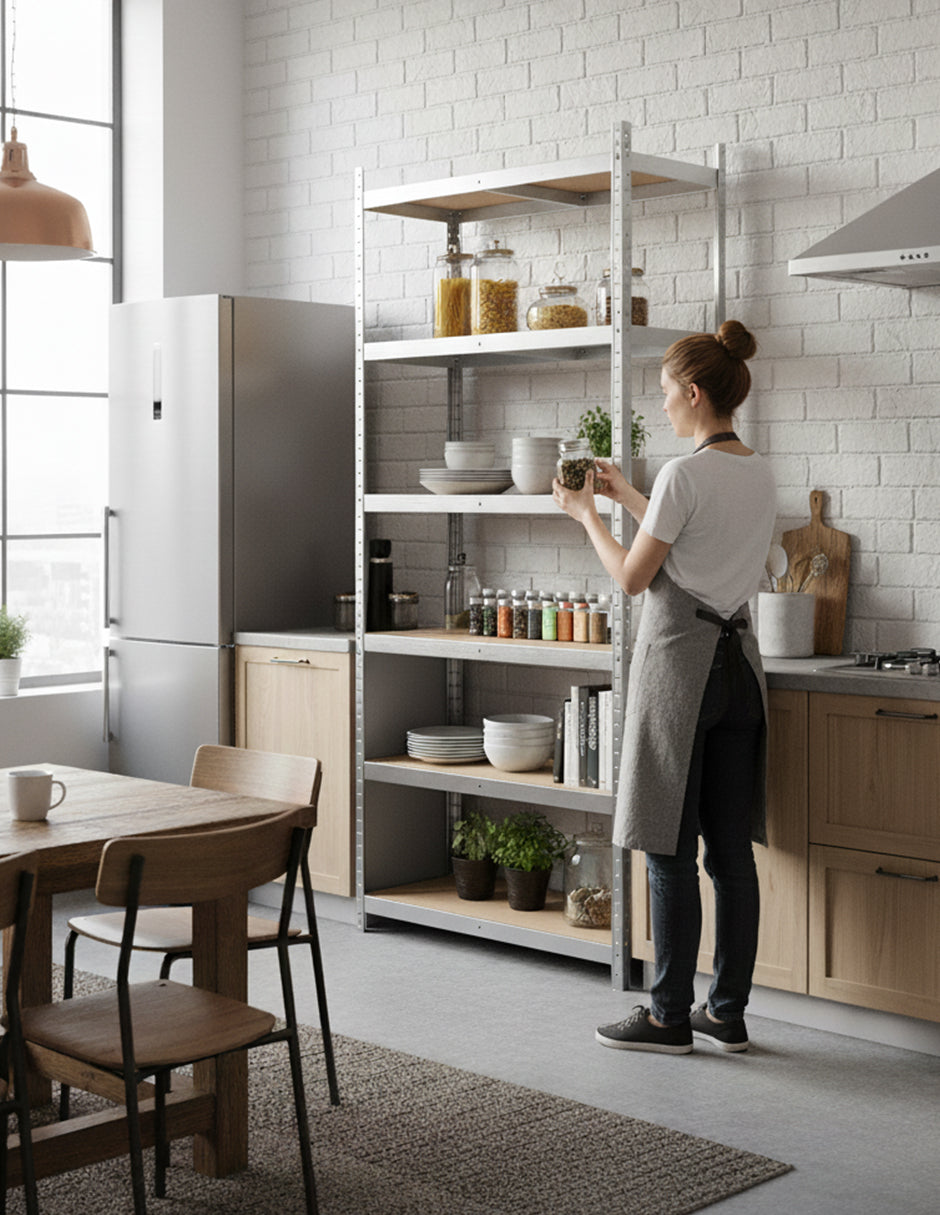 Estantería De Almacenamiento Plata