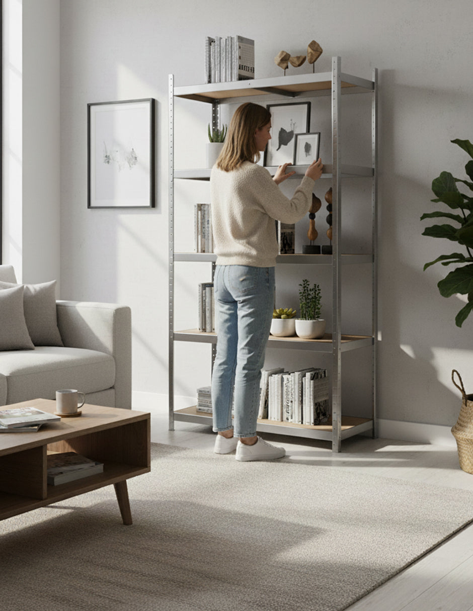 Estantería De Almacenamiento Plata