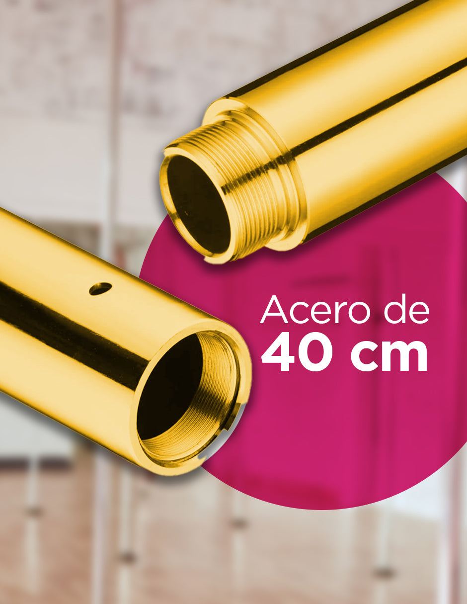 Extensión De Tubo Poldance 25cm Dorado