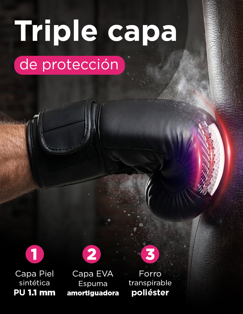 Guantes De Box 16oz Drakkar Negro