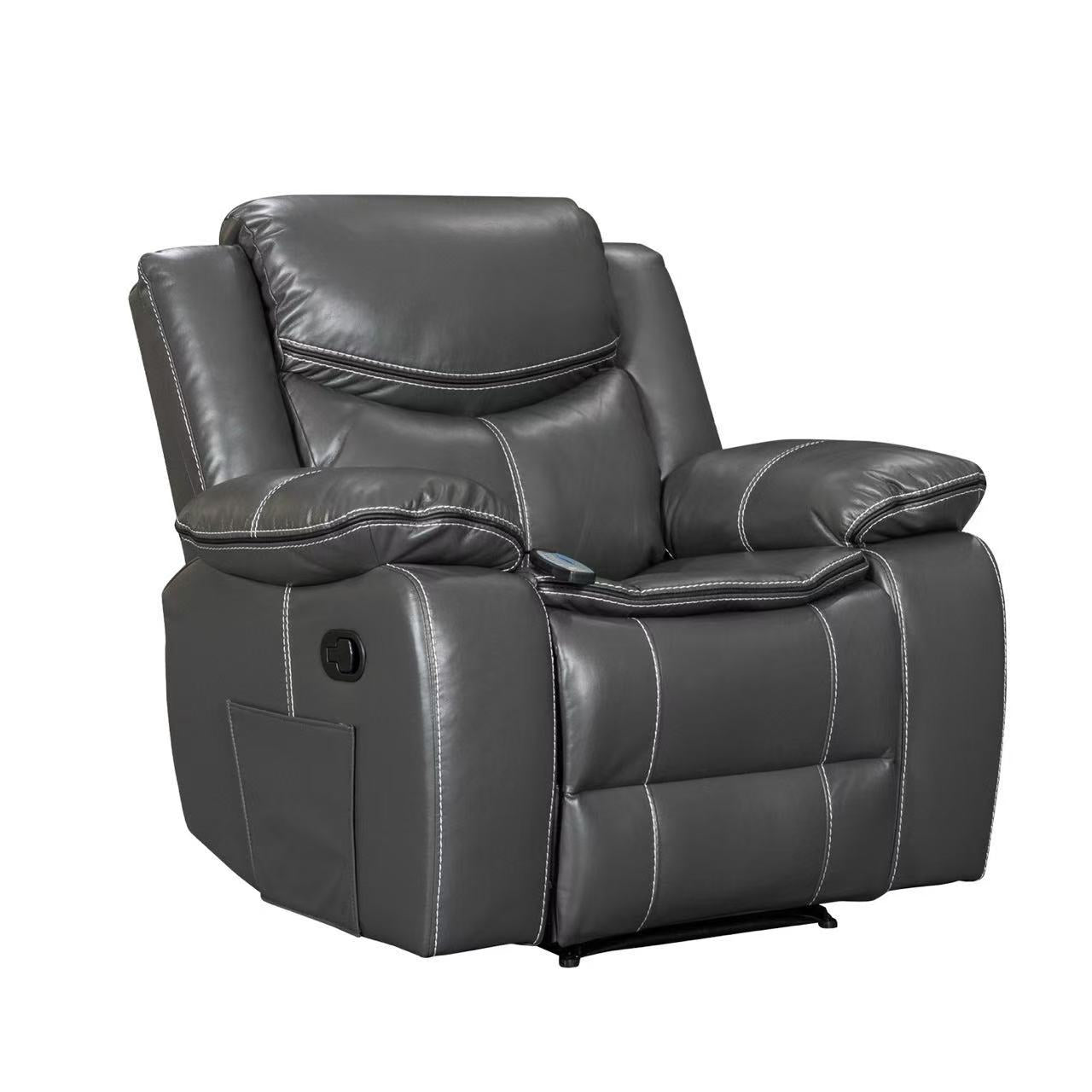 Sillón Burgo, Reclinable, Eléctrico con Masaje y Calor Gris