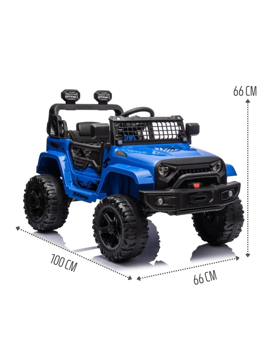 Jeep Montable Todo Terreno Racing Rogue Azul Con MP3