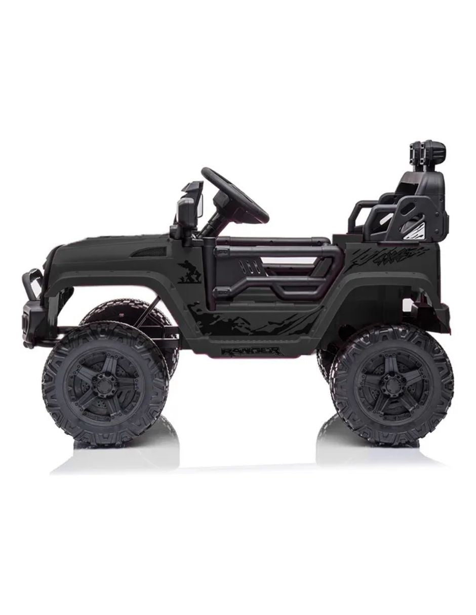 Jeep Montable Todo Terreno Racing Rogue Negro Con MP3