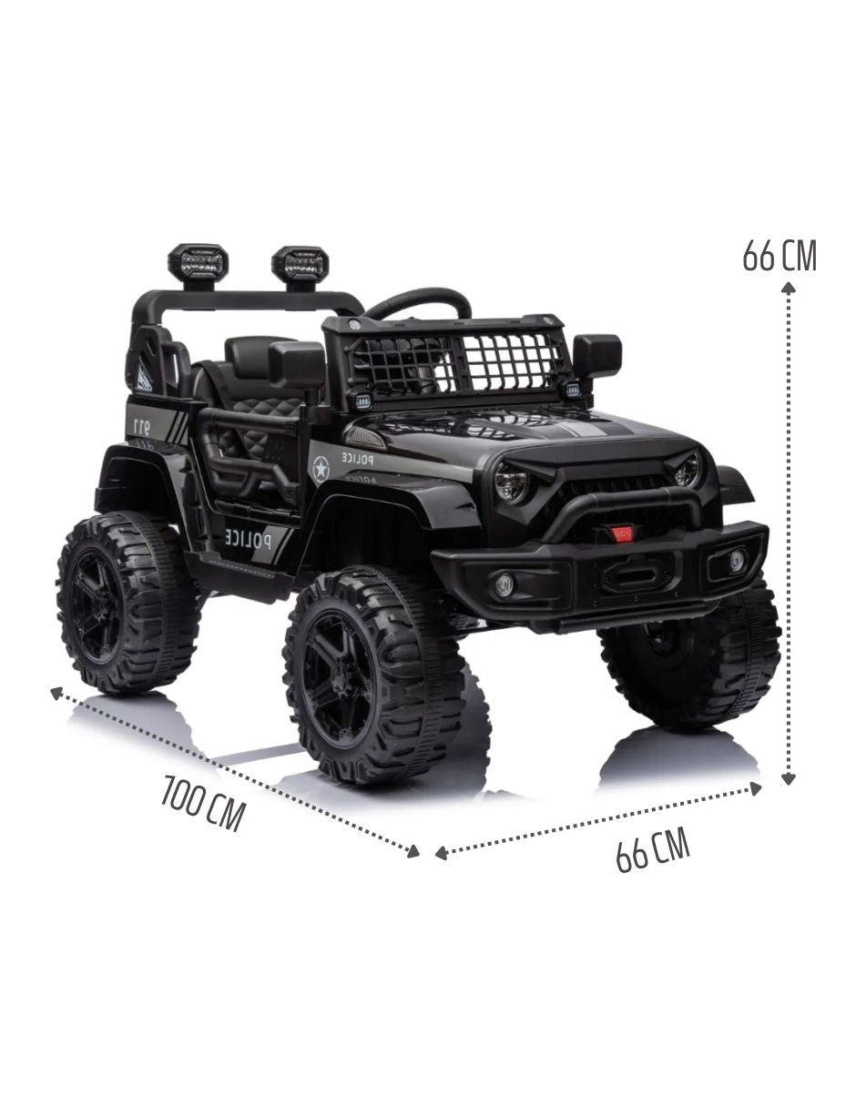 Jeep Montable Todo Terreno Racing Rogue Negro Con MP3