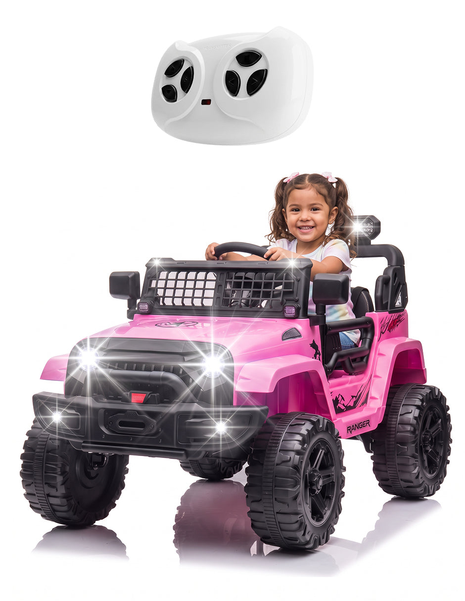 Jeep Montable Todo Terreno Racing Rogue Rosa Con MP3
