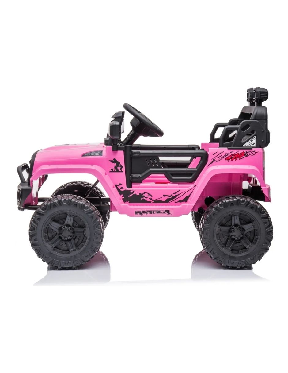 Jeep Montable Todo Terreno Racing Rogue Rosa Con MP3
