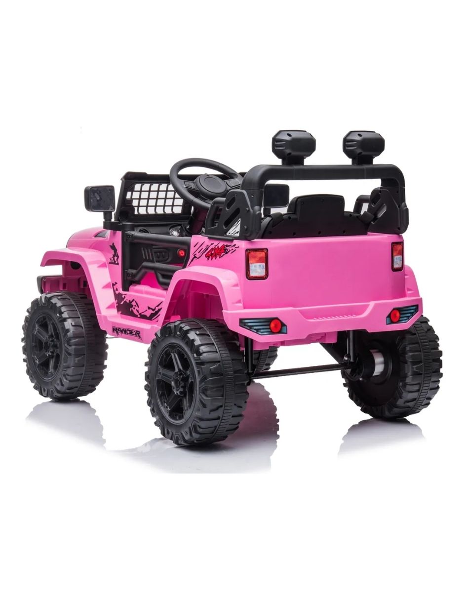Jeep Montable Todo Terreno Racing Rogue Rosa Con MP3