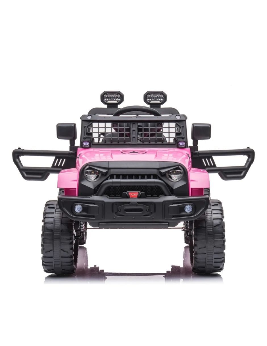 Jeep Montable Todo Terreno Racing Rogue Rosa Con MP3
