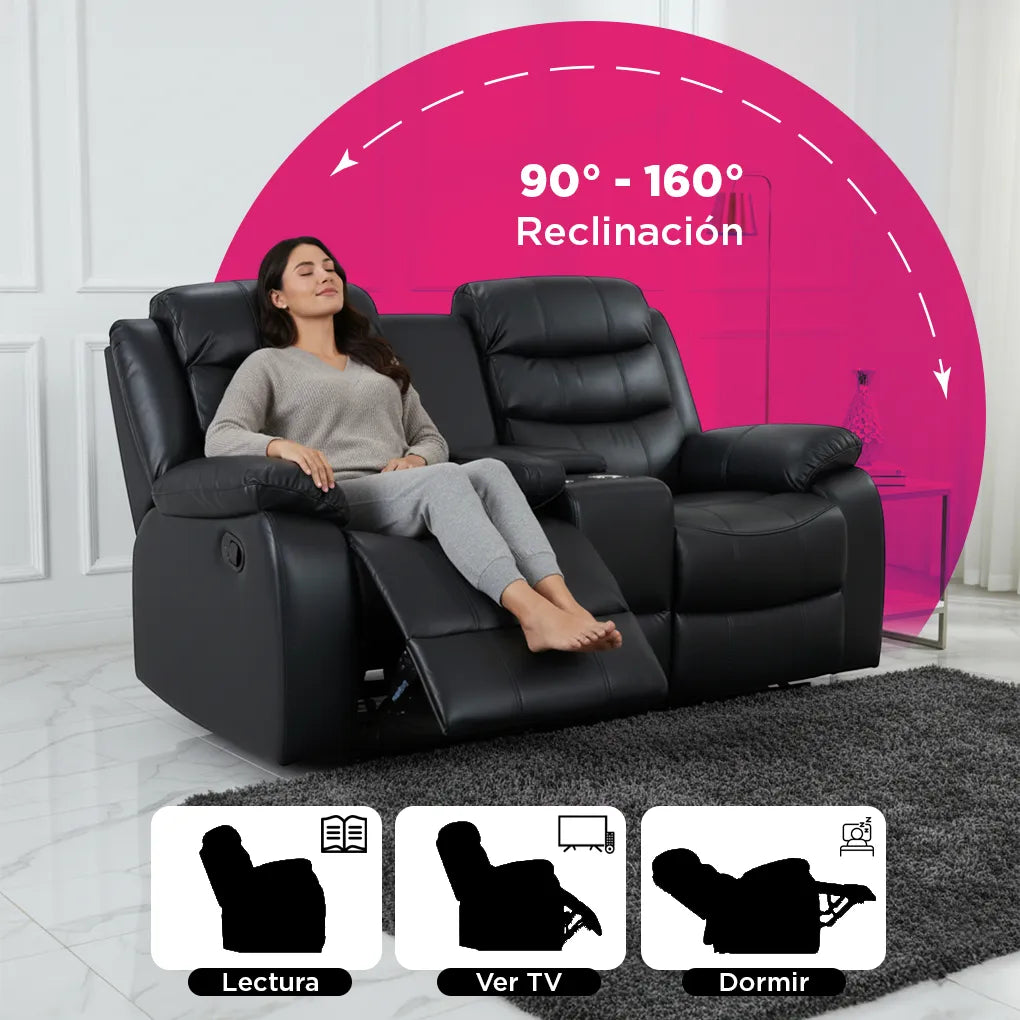 Juego De Sala Praga Negro