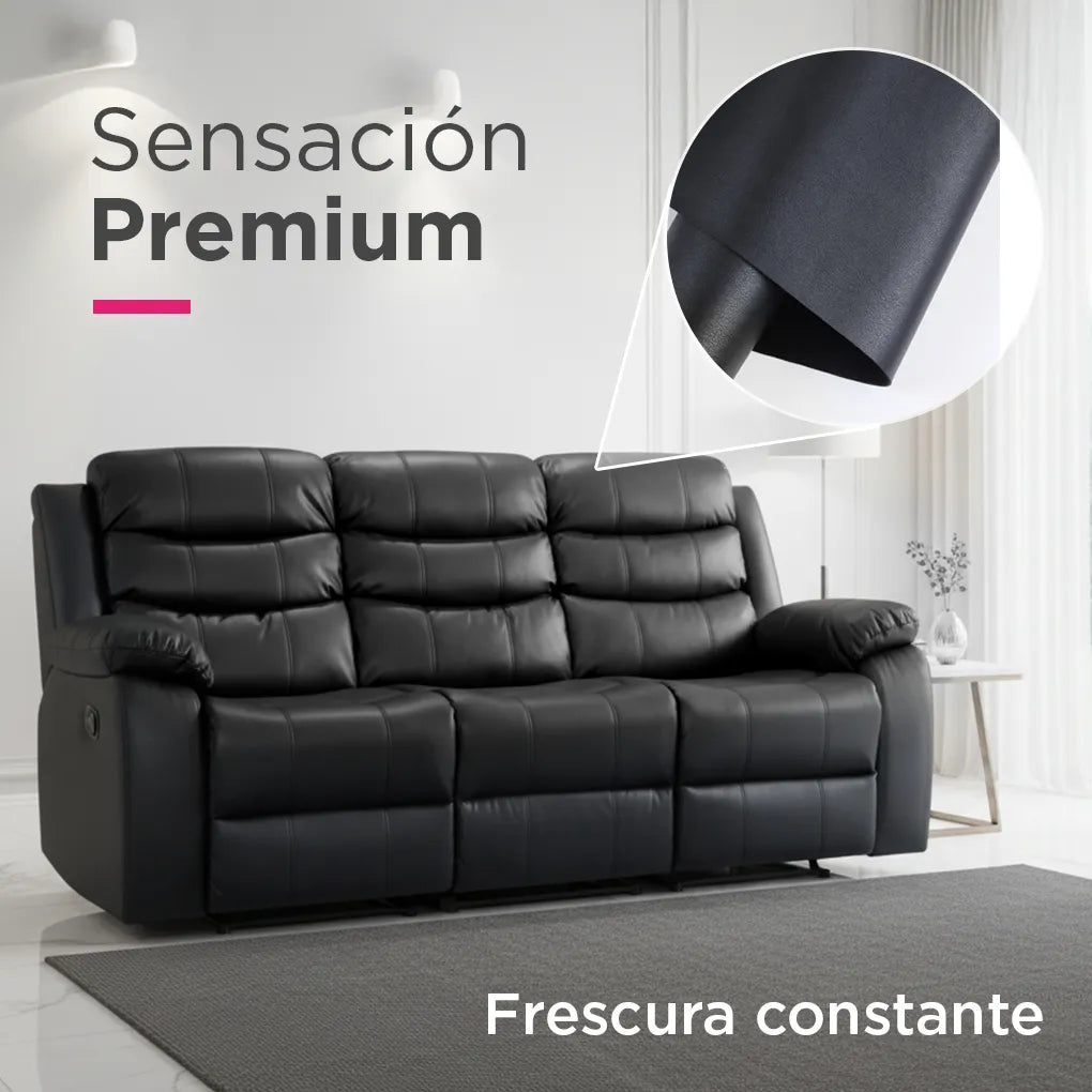 Juego De Sala Praga Negro