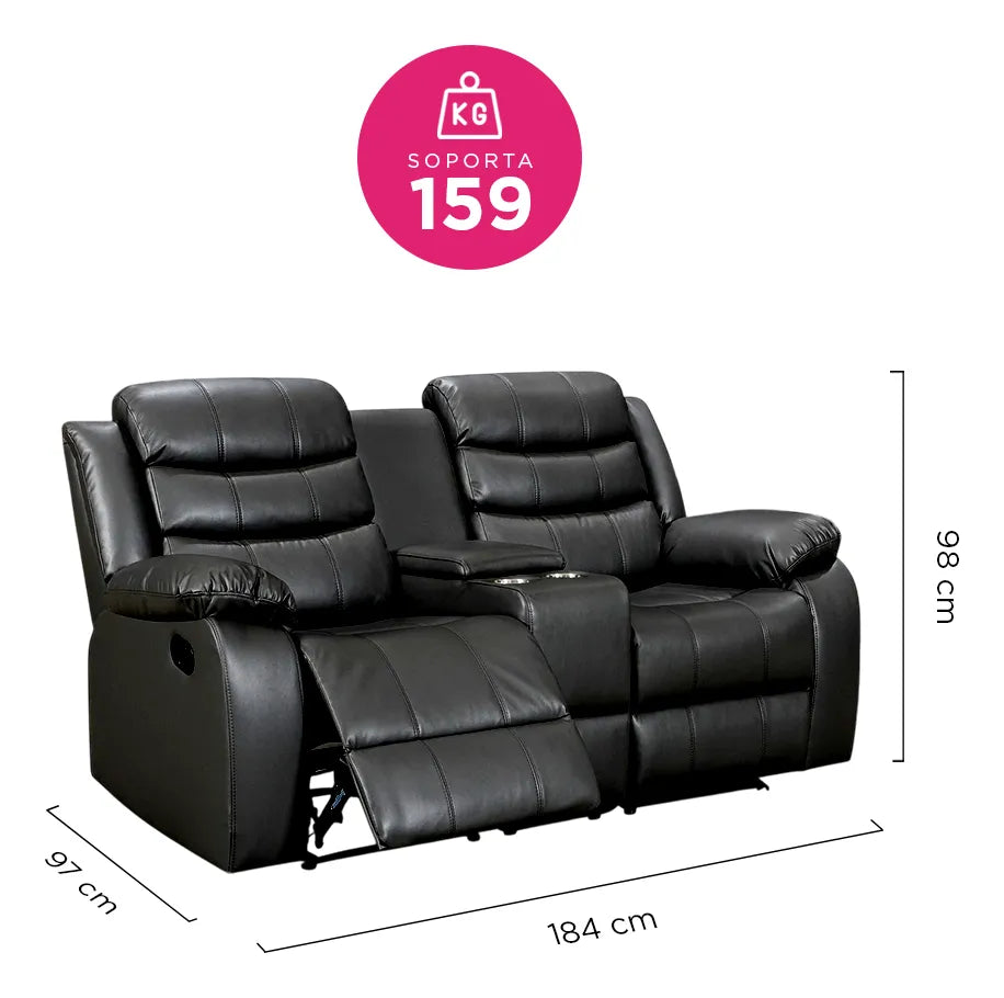 Juego De Sala Praga Negro