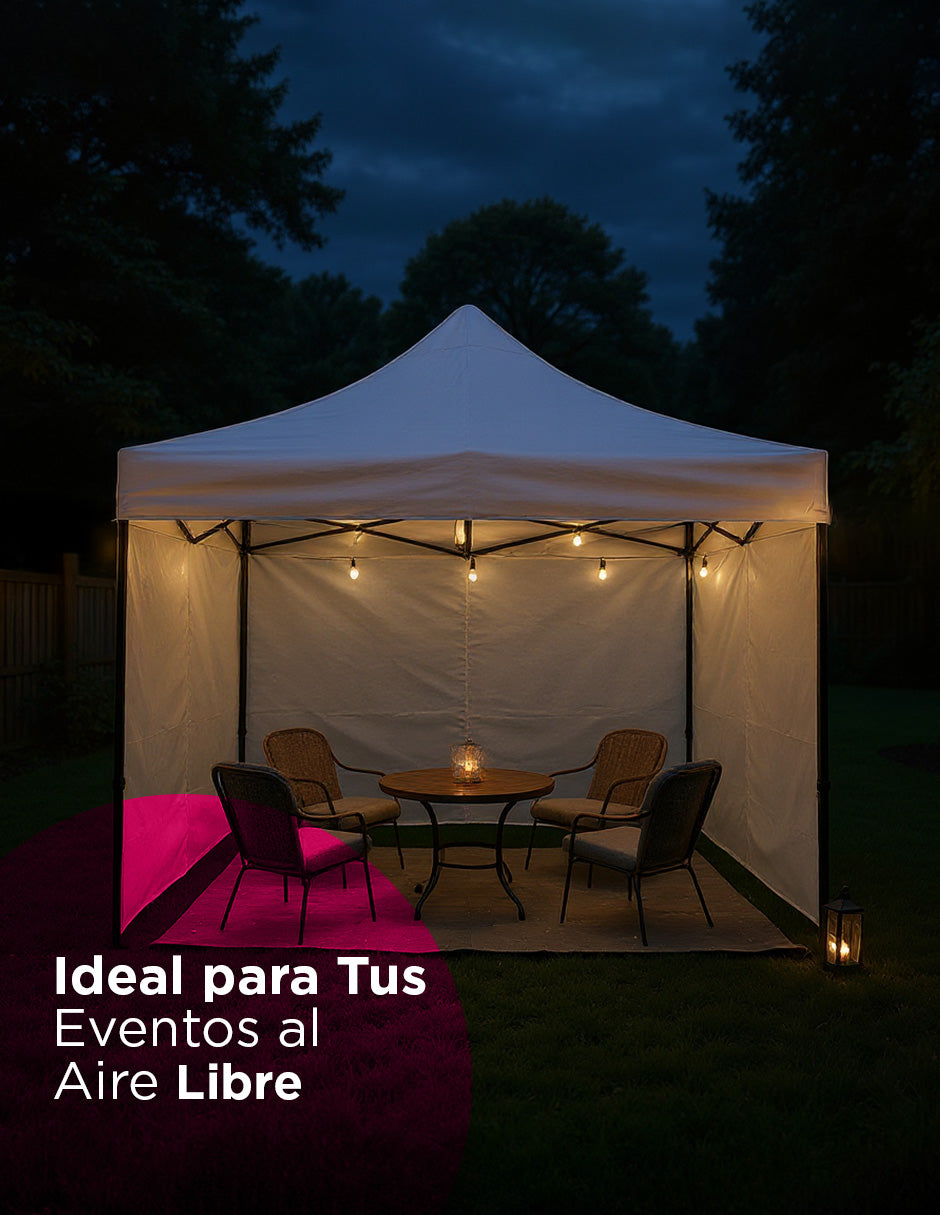 Kit 3 Paredes Para Toldo 3X3 Blanco