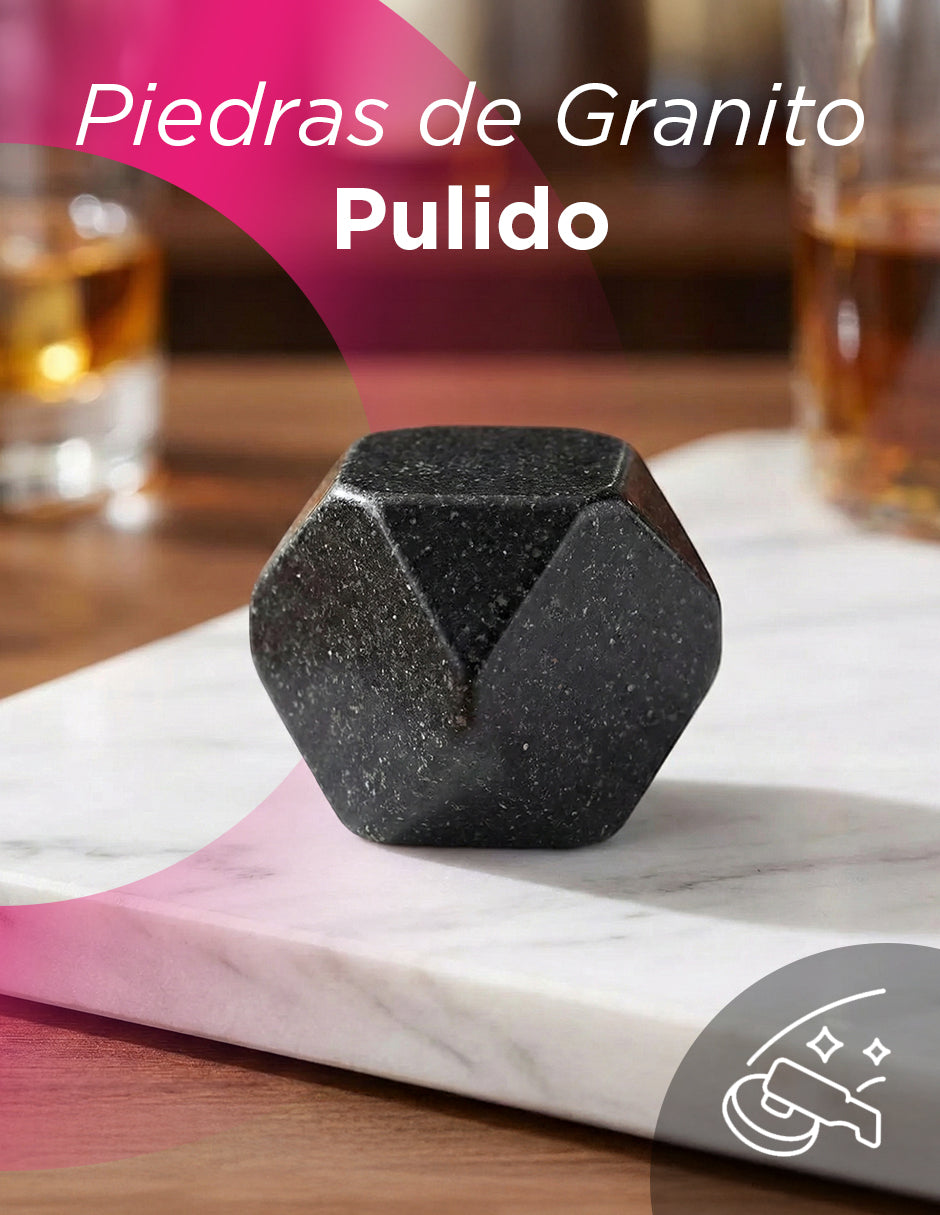 Kit de Piedras para Whisky Cork - Enfriadores Naturales Reutilizables en Estuche de Lujo
