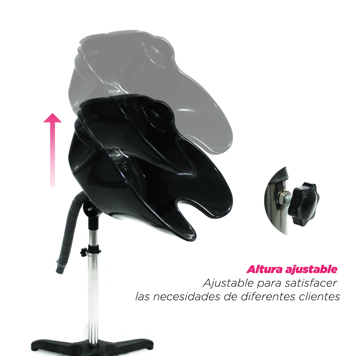 Lavabo Portátil Profesional Dublín: Altura Ajustable y Diseño Ergonómico