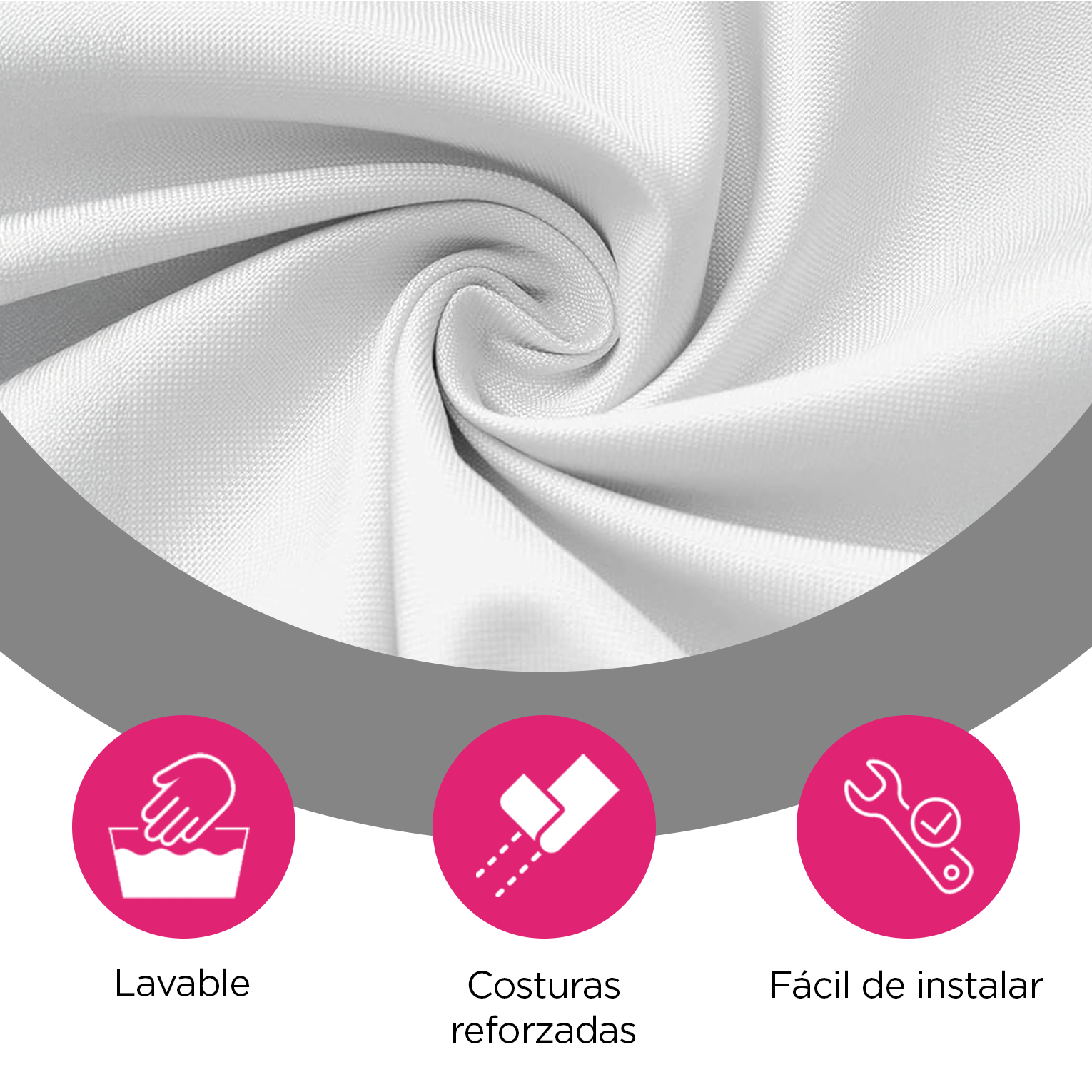 Lona de Repuesto Vanlig 2x2m Blanco: Cobertura Impermeable de Poliéster Oxford 420D