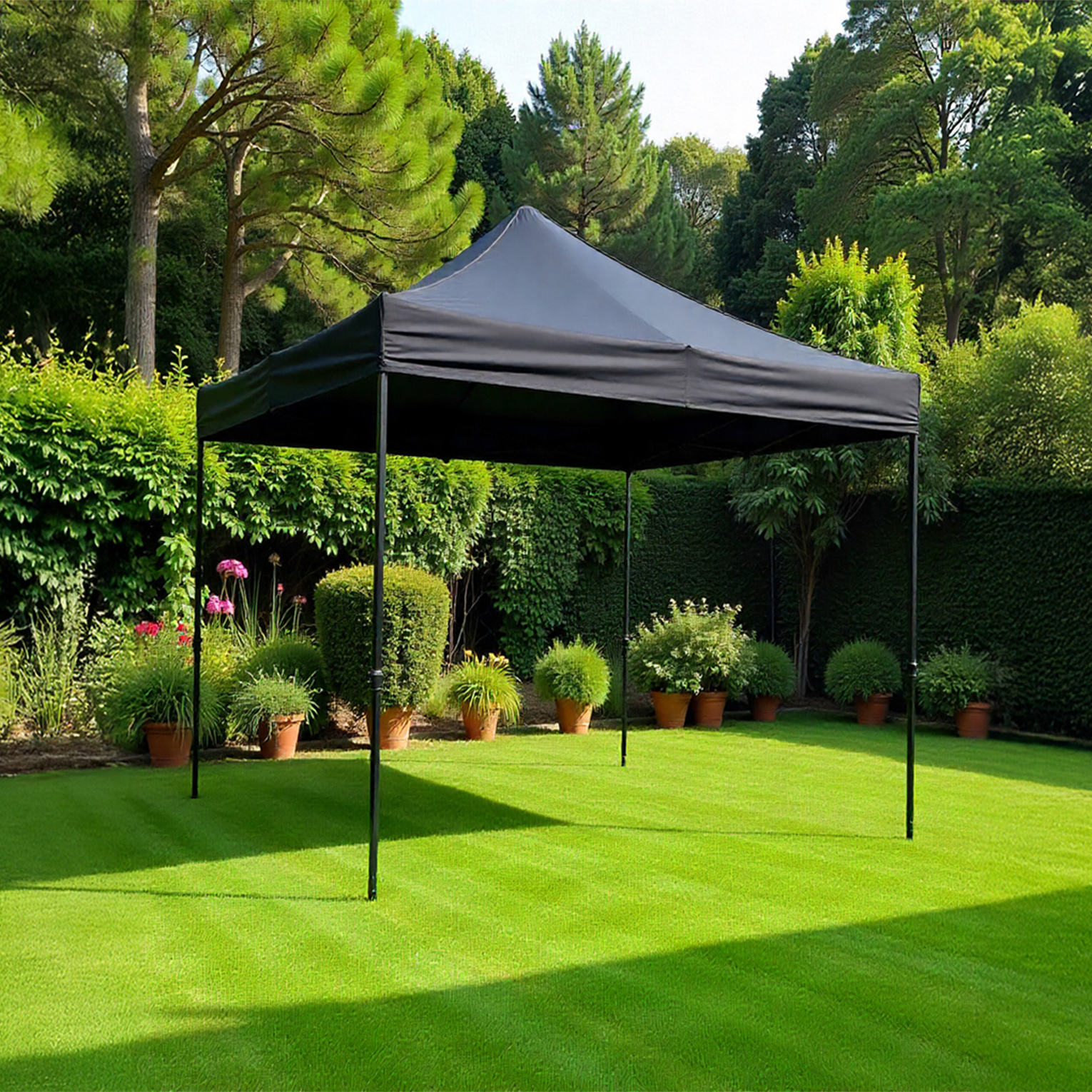 Lona de Repuesto Vanlig 2x2m Negro: Cobertura Impermeable de Poliéster Oxford 420D