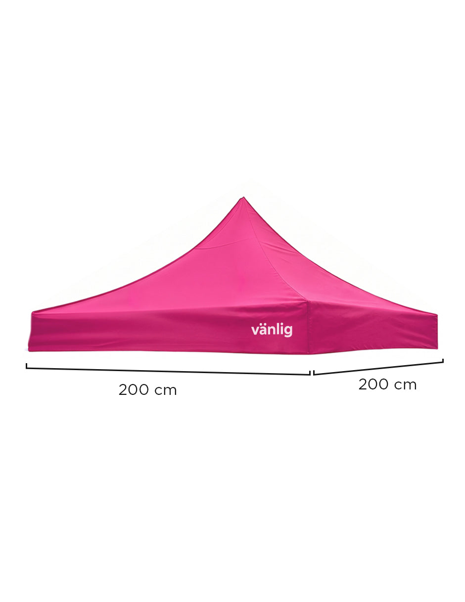 Lona de Repuesto Vanlig 2x2m Rosa: Cobertura Impermeable de Poliéster Oxford 420D