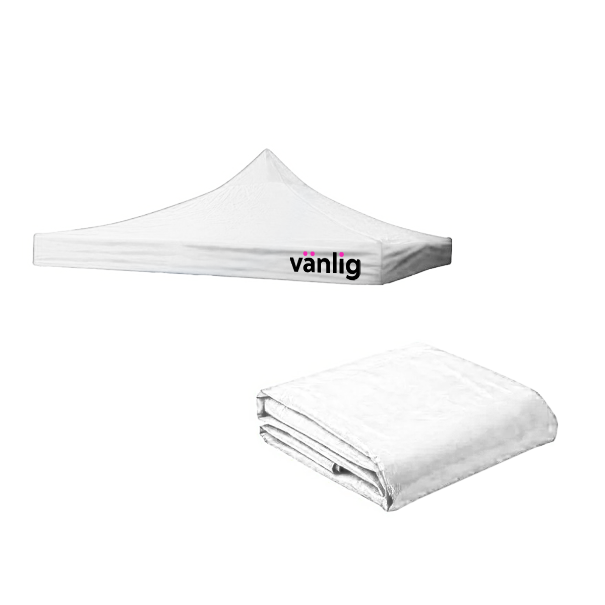 Lona de Repuesto Vanlig 3x3m Blanco: Cobertura Impermeable de Poliéster Oxford 420D