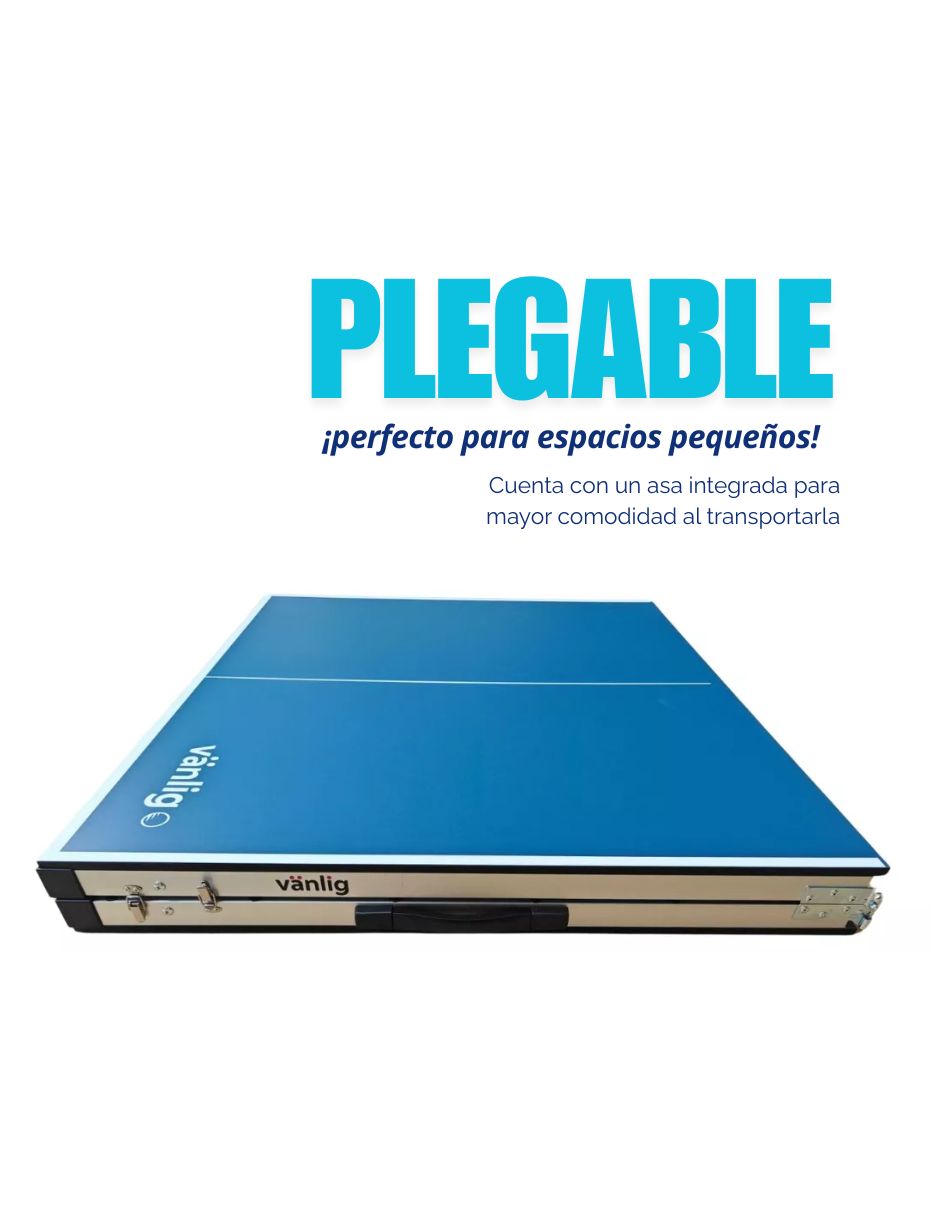 Mesa De Ping Pong Compacta Plegable Portátil Tenis Semi-pro