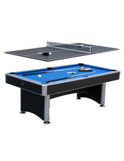MESA NEGRA 3 EN 1 BILLAR, PING PONG Y COMEDOR DE LUJO