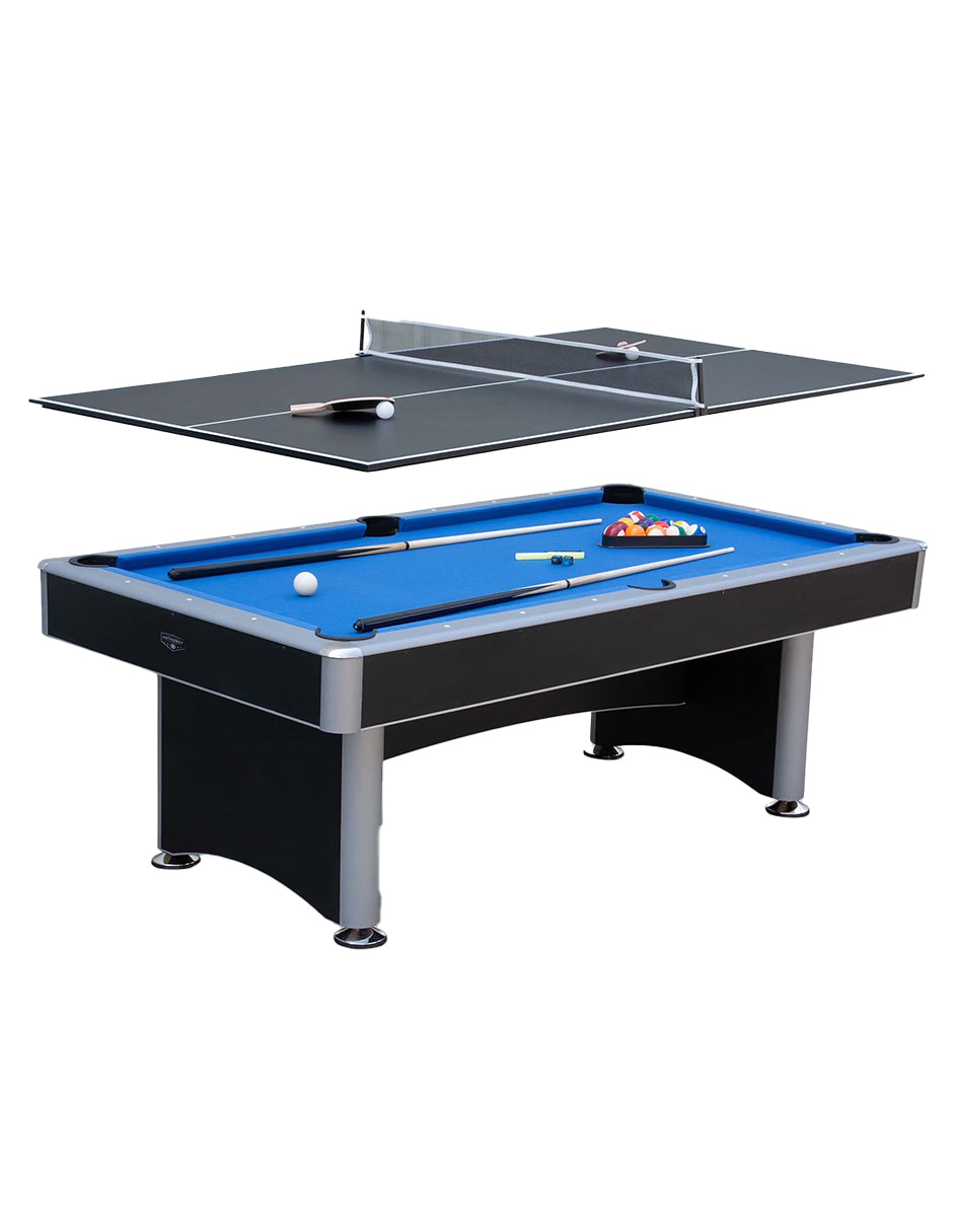 MESA NEGRA 3 EN 1 BILLAR, PING PONG Y COMEDOR DE LUJO