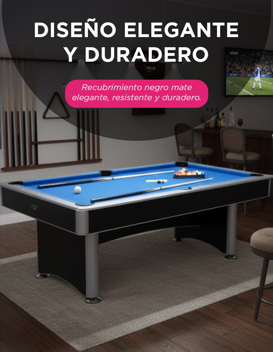 MESA NEGRA 3 EN 1 BILLAR, PING PONG Y COMEDOR DE LUJO