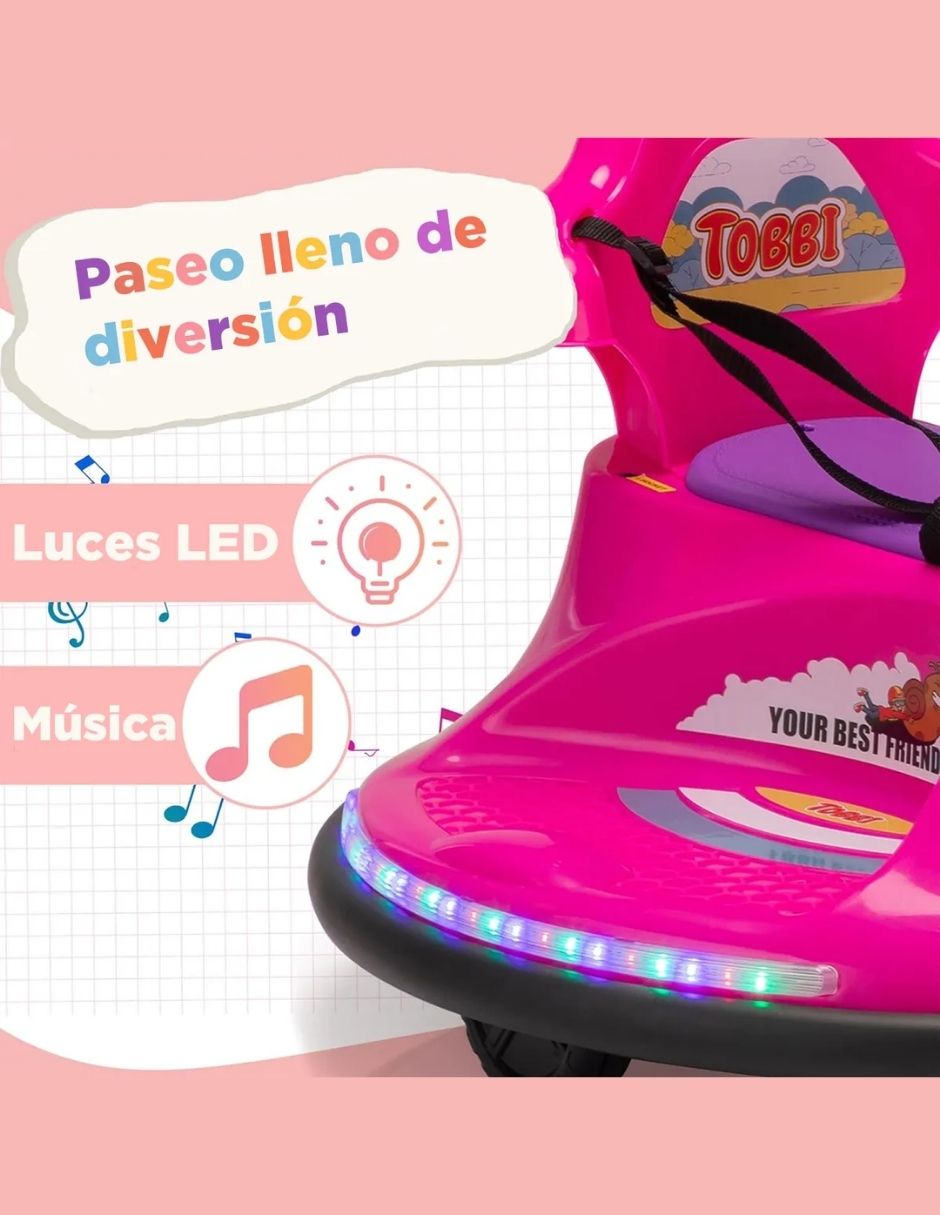 NUEVO Carrito Chocón Montable Eléctrico "NEBULONS" Rosa