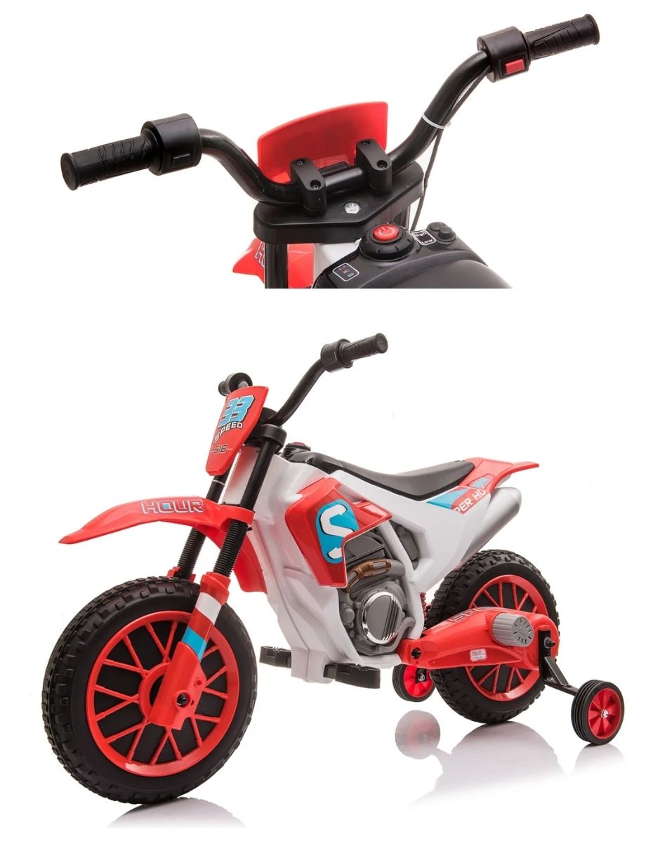 Moto Eléctrica Montable Infantil Cross Racing Recargable