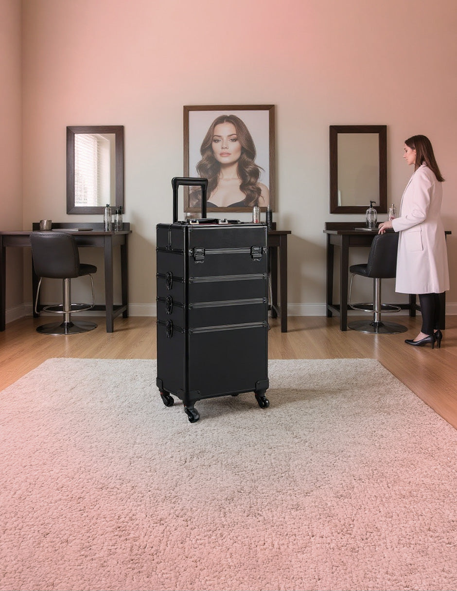 Maleta Profesional Para Barberia Negra