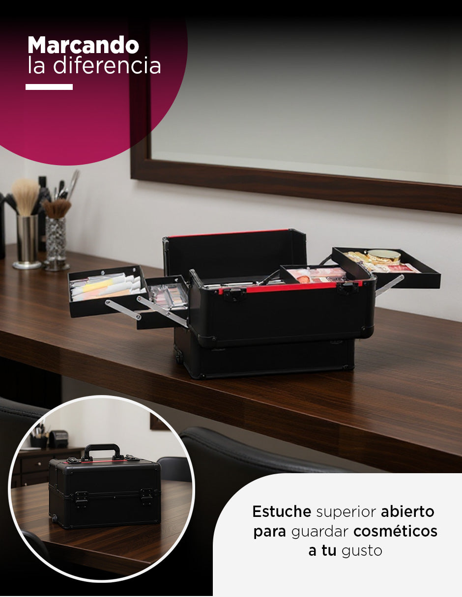 Maleta Profesional Para Barberia Negra