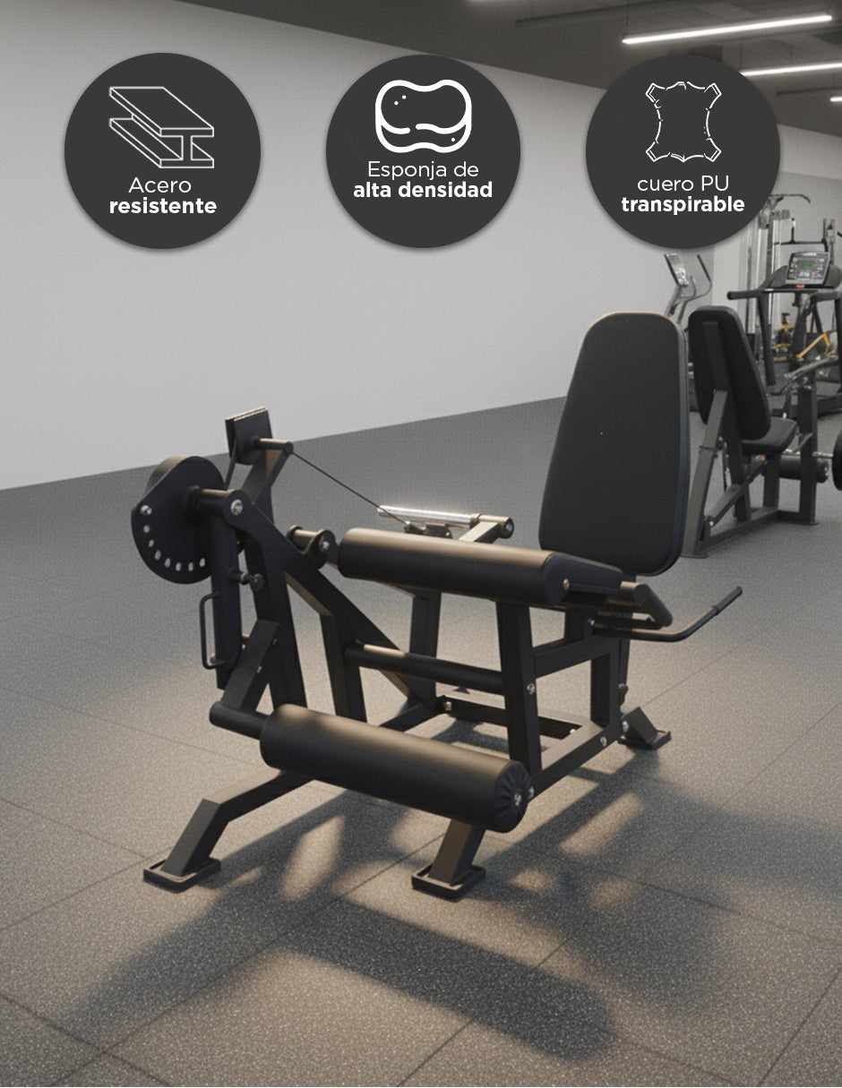Máquina de Extensión y Curl de Piernas FlexiLeg Vanlig - Banco Ajustable para Cuádriceps y Femoral