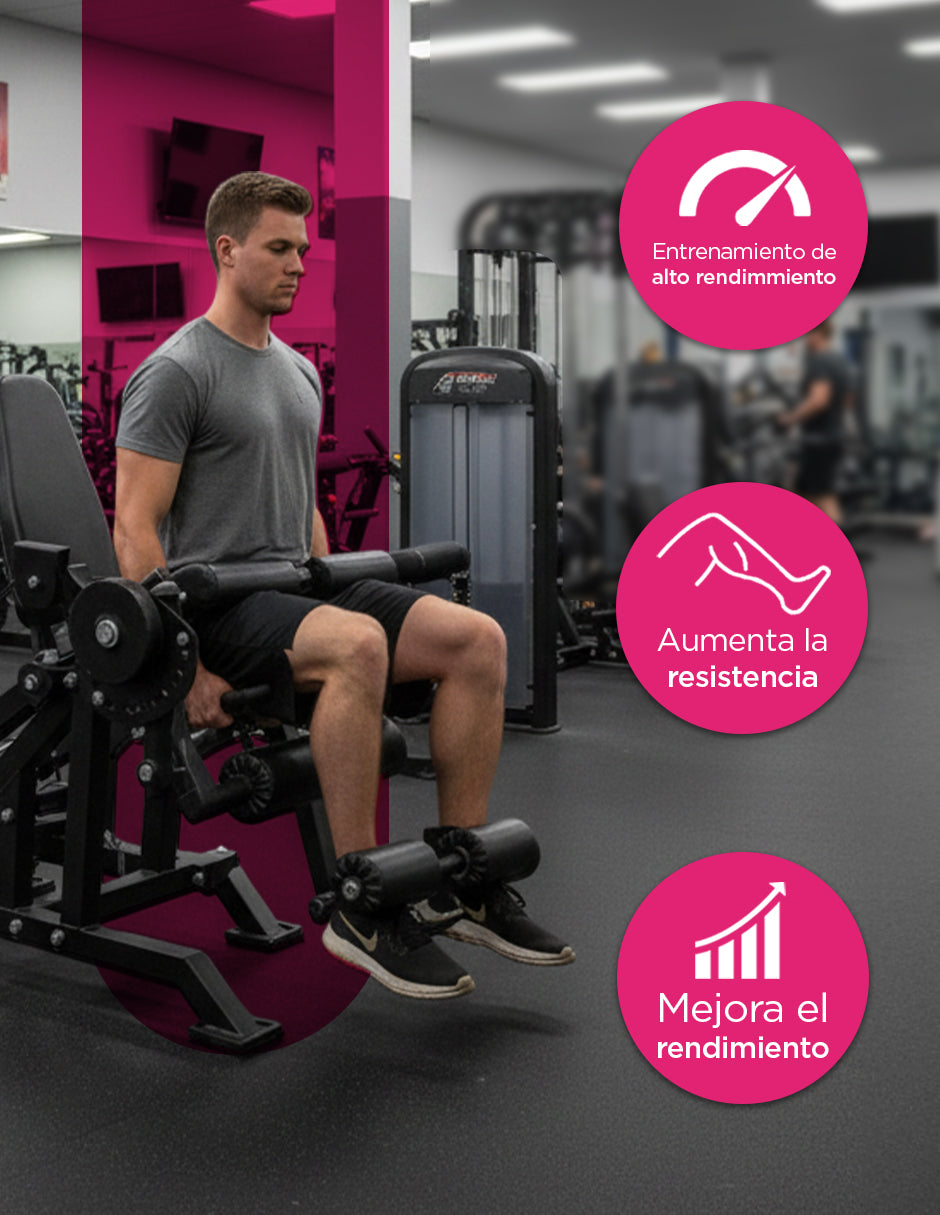 Máquina de Extensión y Curl de Piernas FlexiLeg Vanlig - Banco Ajustable para Cuádriceps y Femoral